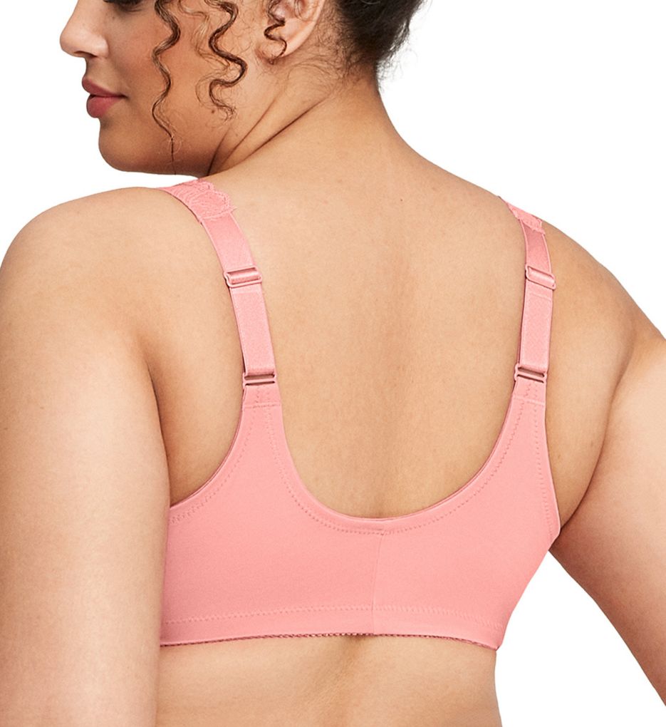 Glamorise Wonderwire Stretch Lace Front Closure Bra Apricot 48DD  - Image 2