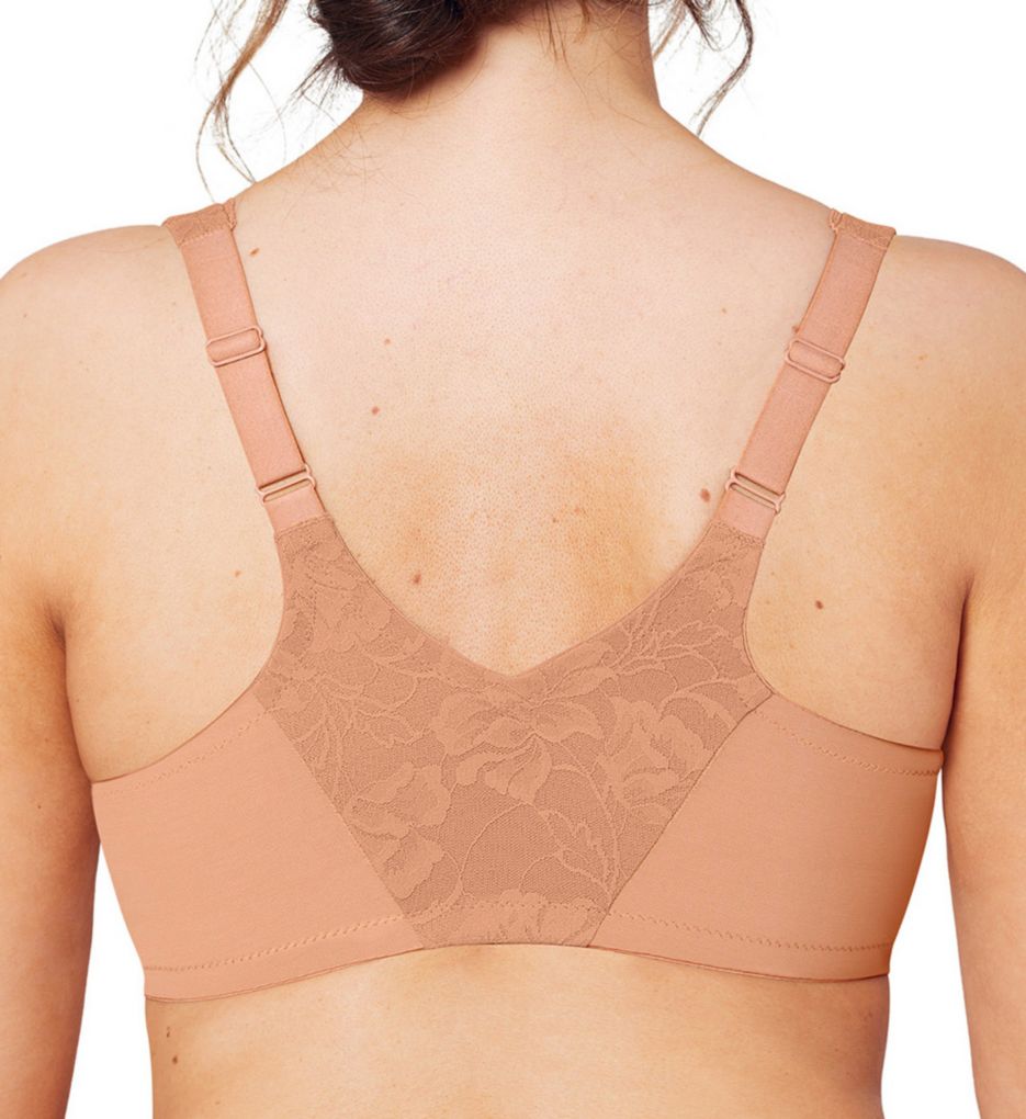 Glamorise Front Close Lace Wonderwire Bra Cappuccino 46F  - Image 2