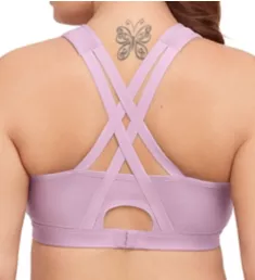 Zip Up Front Close Sports Bra Lavender 34B