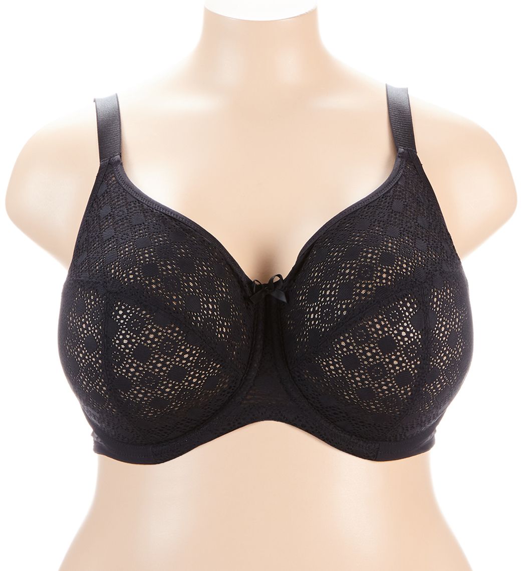 Glamorise Lace Comfort Wonderwire Bra Black 44C  - Image 1