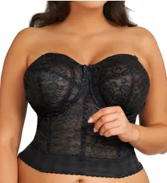 Lace Longline Bra Black 34B