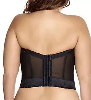 Lace Longline Bra Black 34B