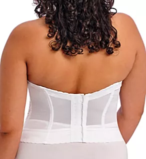 Lace Longline Bra White 34B
