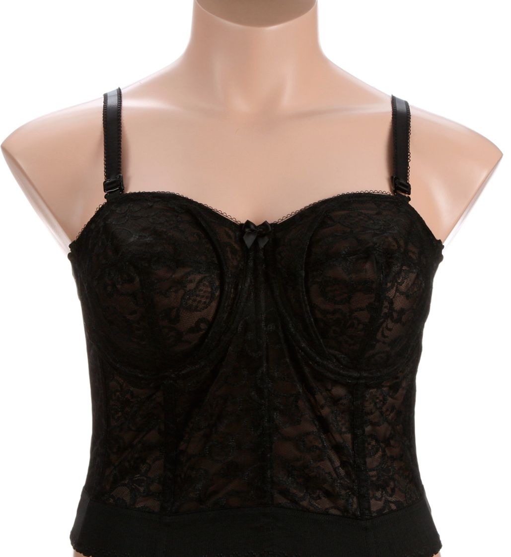 Goddess Lace Longline Bra Black 36F  - Image 1