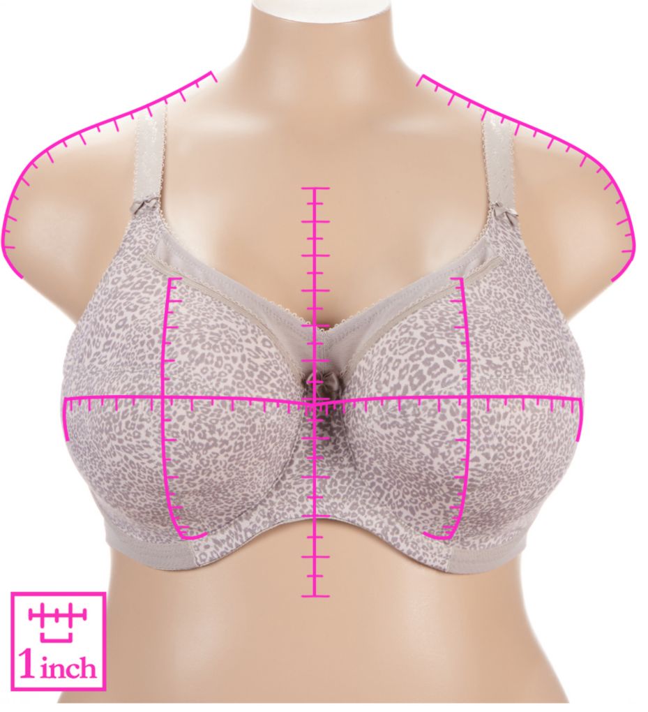 Goddess Kayla Underwire Full Cup Bra in Taupe Leo (TAL) - Busted Bra Shop