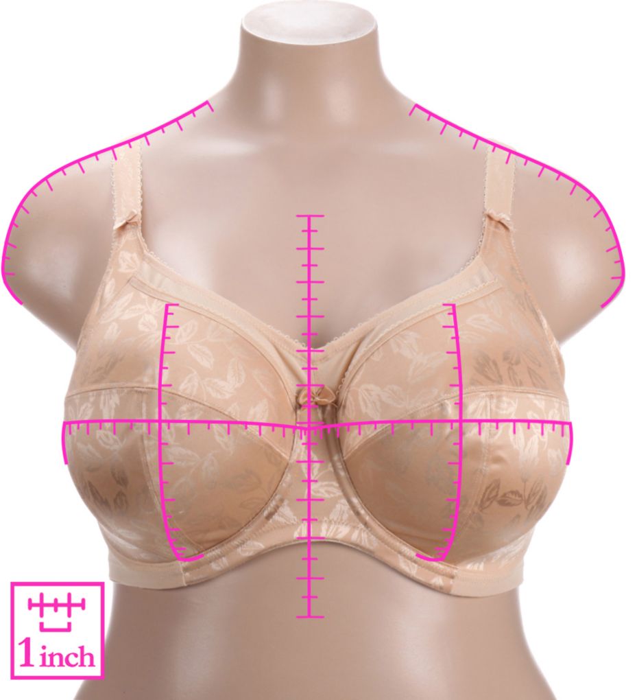 Petra Underwire Full Cup Bra Sand 34G by Goddess