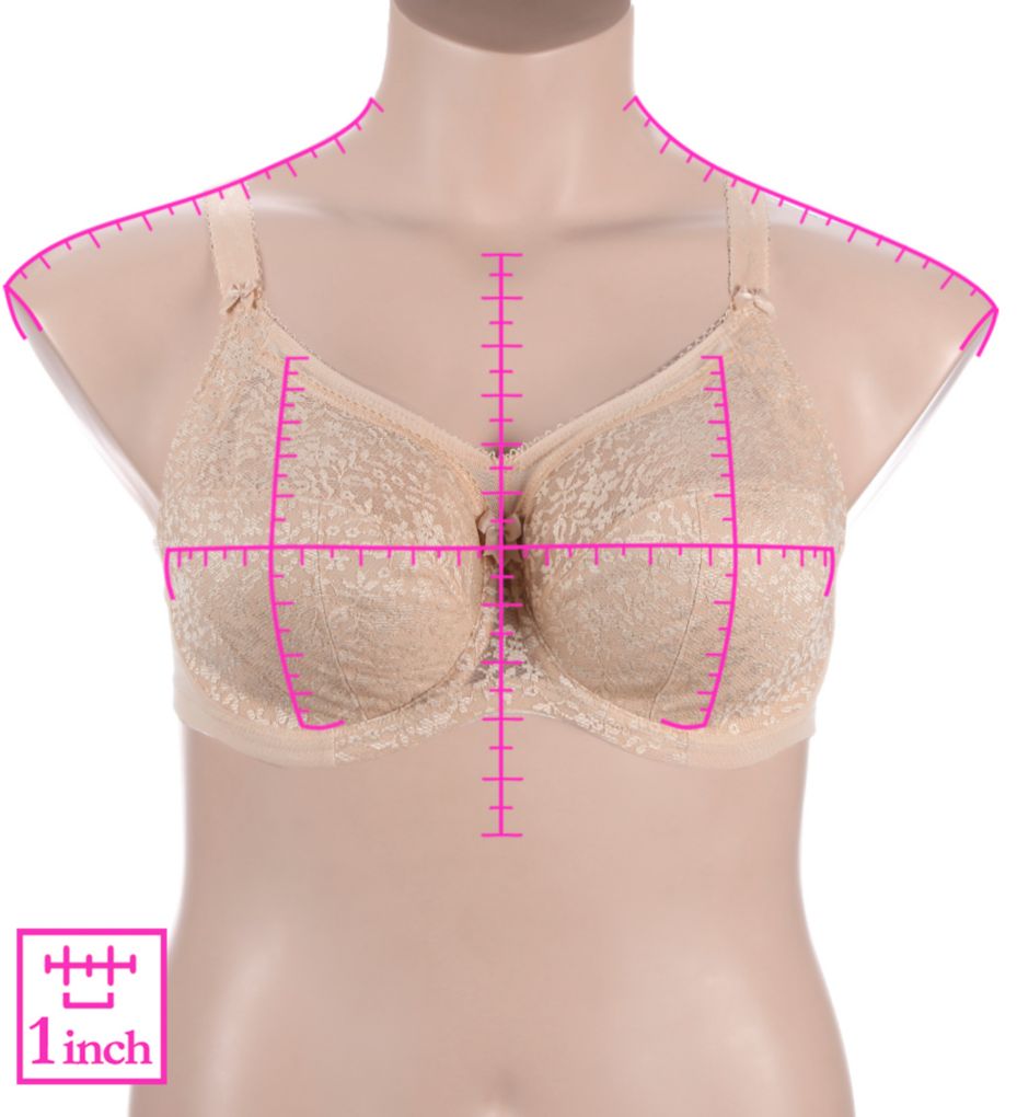 Adelaide Underwire Full Cup Bra Sand 42L by Goddess