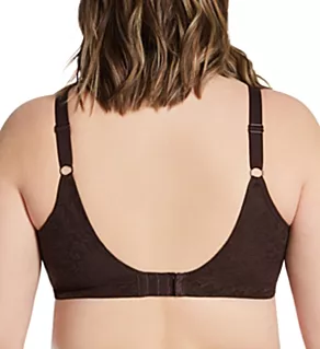 Yvette Banded Underwire Back Smoothing Bra Chocolate 52DDD
