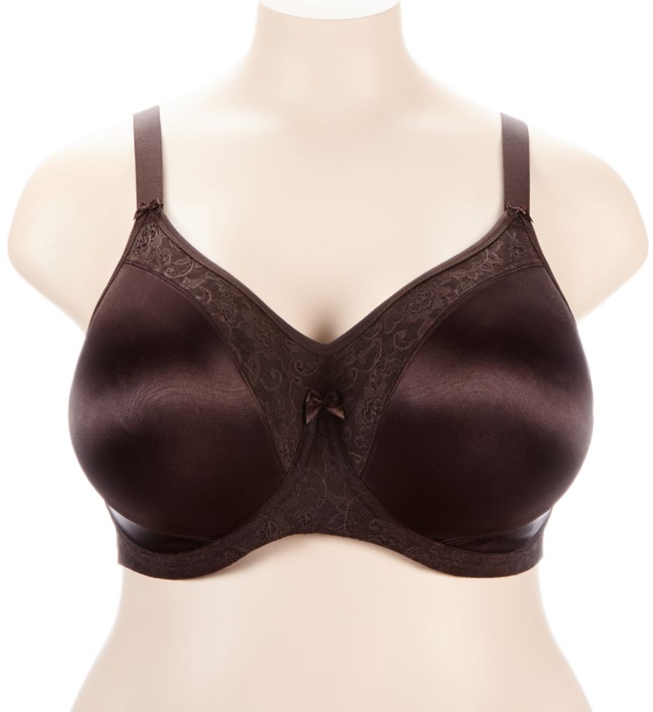 Goddess Yvette Banded Underwire Back Smoothing Bra Chocolate 36J  - Image 1