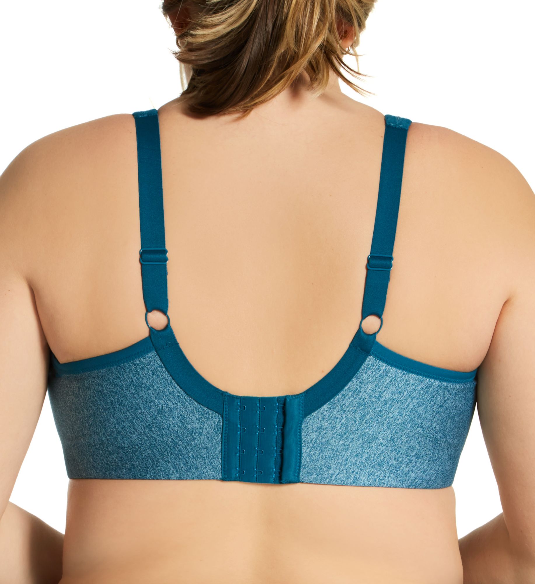 Goddess Sport Wireless Sports Bra Teal Heather 44D  - Image 2