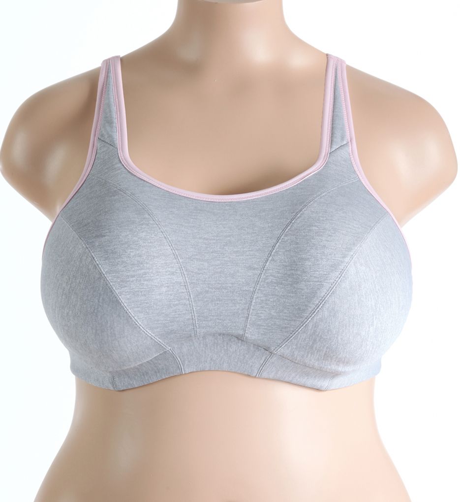 Goddess Sport Wireless Sports Bra Heather Grey 44C  - Image 1