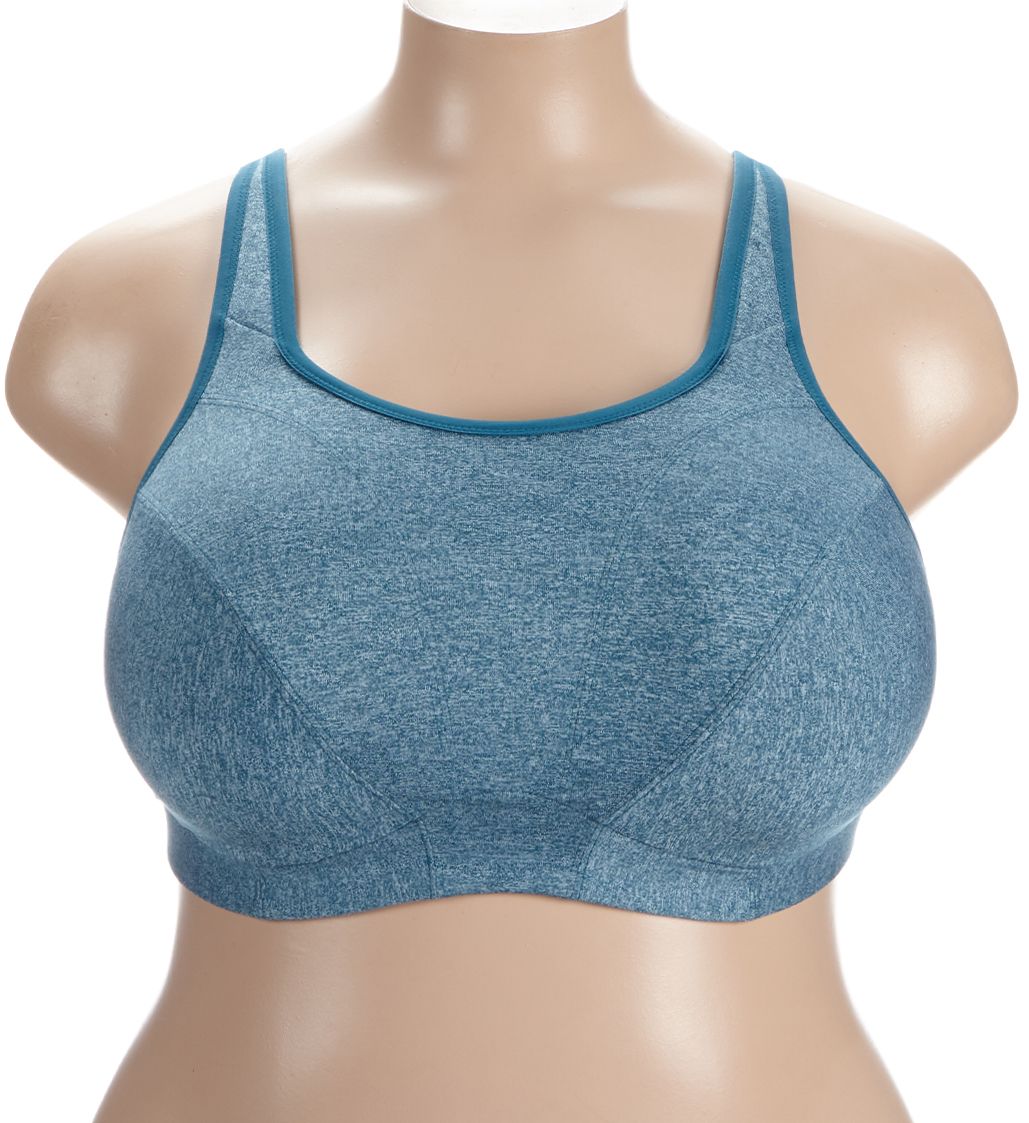 Goddess Sport Wireless Sports Bra Teal Heather 44D  - Image 1