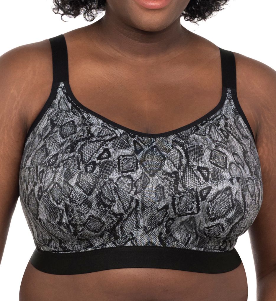 Goddess BLACK Plus Size Celeste Soft Cup Wireless Comfort Bra US 38L UK 38HH  for sale online