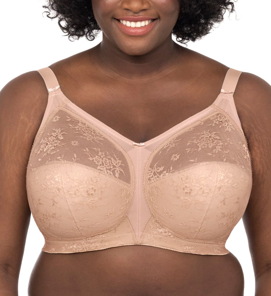 Goddess Women's Verity Wireless Soft Cup Bra Full Coverage, Fawn