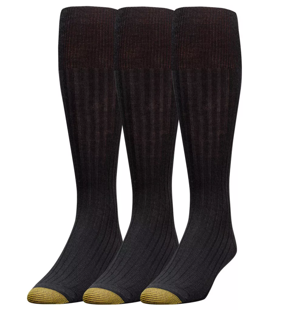 Windsor Wool Over The Calf Dress Socks - 3 Pack BLK O/S