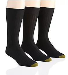 Windsor Wool Crew Dress Socks - 3 Pack BLK O/S