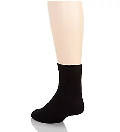 Wellness Non Binding Rayon Quarter Sock - 2 Pack BLK O/S