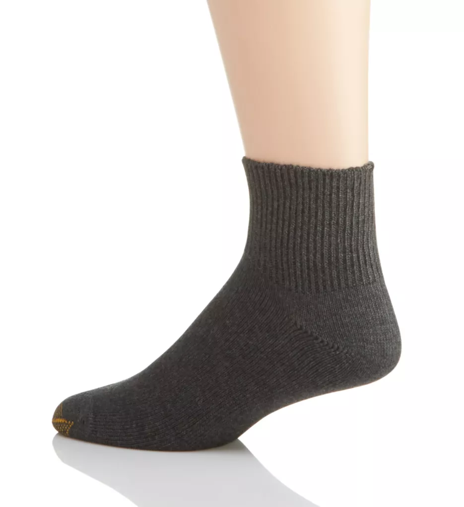 Wellness Non Binding Rayon Quarter Sock - 2 Pack Chcoal O/S