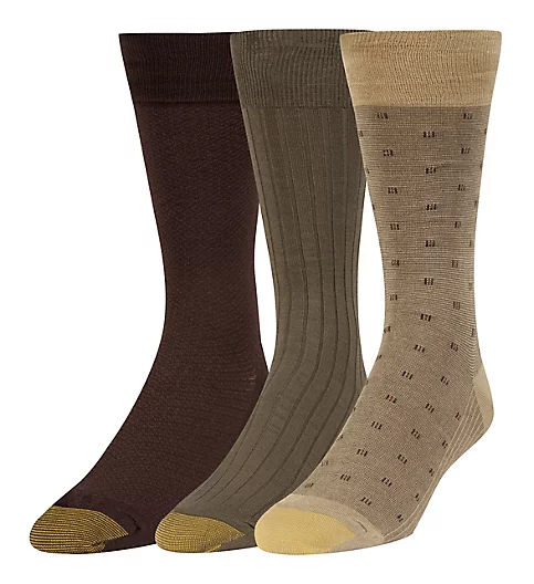 Gold Toe Assorted Fashion Pack Crew Socks - 3 Pack 2055S