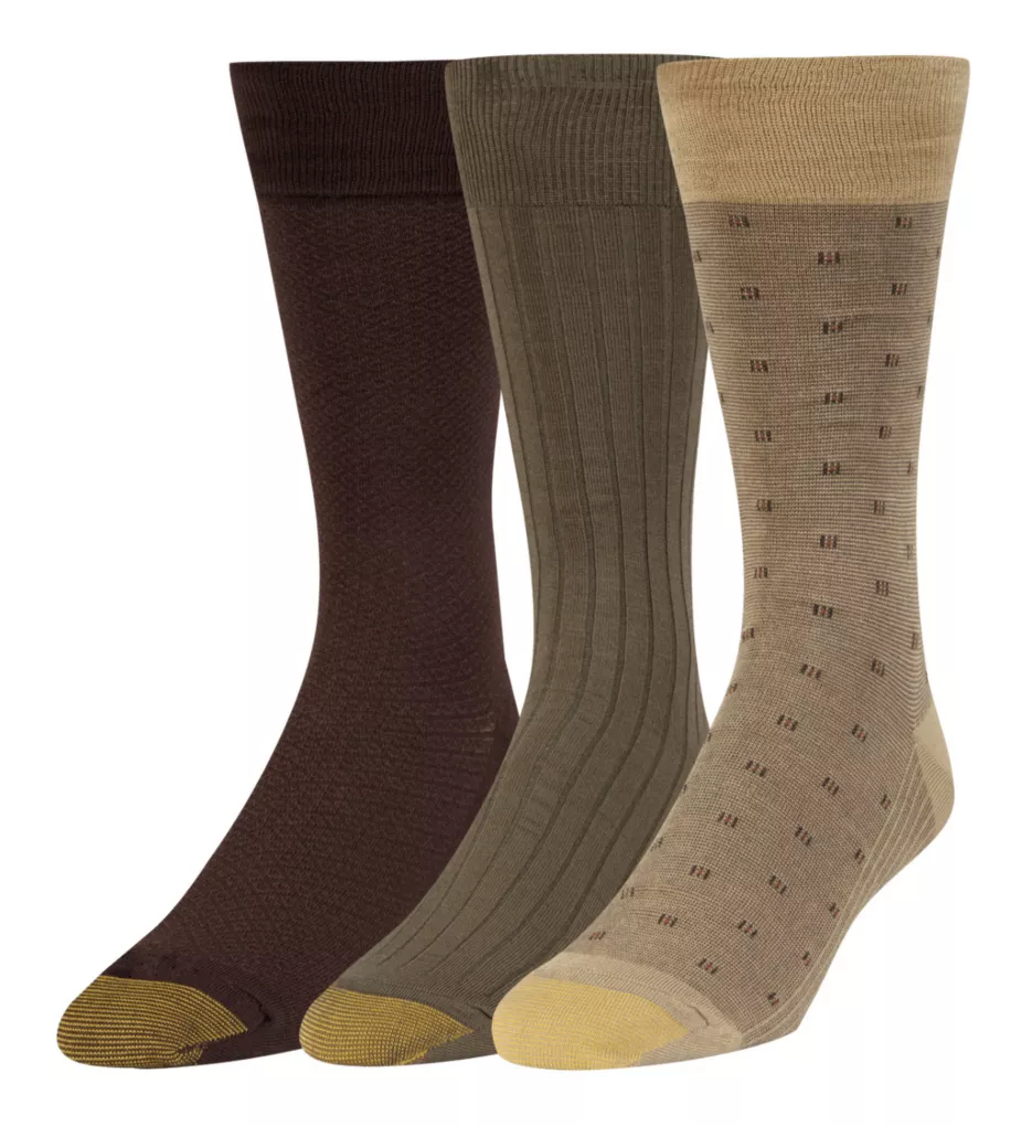Assorted Fashion Pack Crew Socks - 3 Pack by Gold Toe