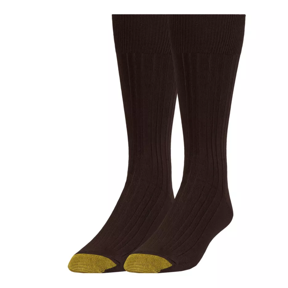 Wellness Comfort Top Nylon Crew Socks 2 Pack by Gold Toe