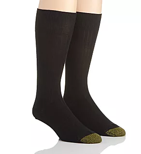 Wellness Comfort Top Nylon Crew Socks - 2 Pack