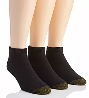 Ultra Tec No Show Socks - 3 Pack Black O/S