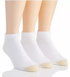 Ultra Tec No Show Socks - 3 Pack WHT O/S