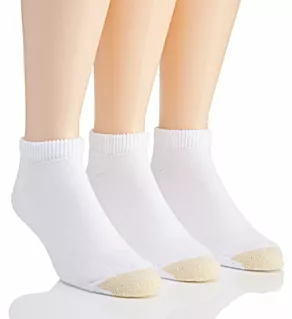 Ultra Tec No Show Socks - 3 Pack White O/S