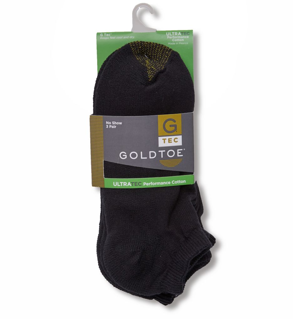 Gold Toe Ultra Tec No Show Socks - 3 Pack 2185P - Image 1