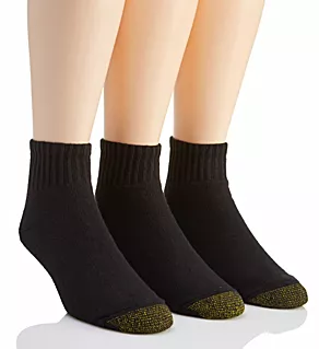 Ultra Tec Quarter Socks - 3 Pack BLK O/S