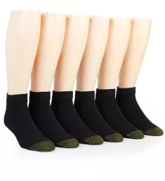 Cushioned Sport Low Cut Socks - 6 Pack BLK O/S