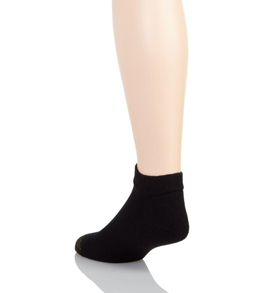 Gold Toe Cushioned Sport Low Cut Socks - 6 Pack BLK O/S  - Image 2