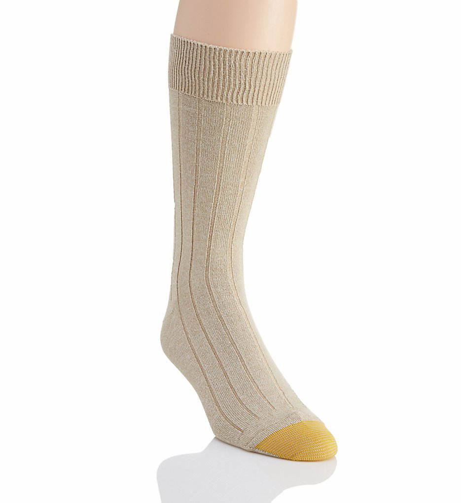 Gold Toe 2735S Ultra Soft Rib Crew Sock (Tan 10-13)