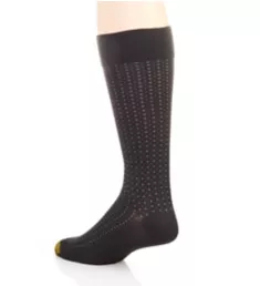 Odor Control Micro Dots Crew Sock Black O/S