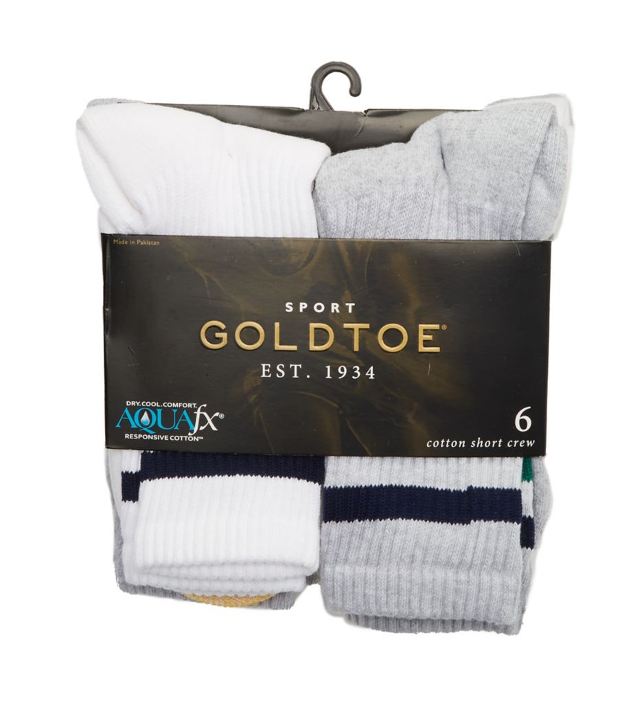 Gold toe cushioned cotton short 2025 crew socks