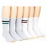 Gold Toe Sport Stripe Short Crew Socks - 6 Pack 3175S