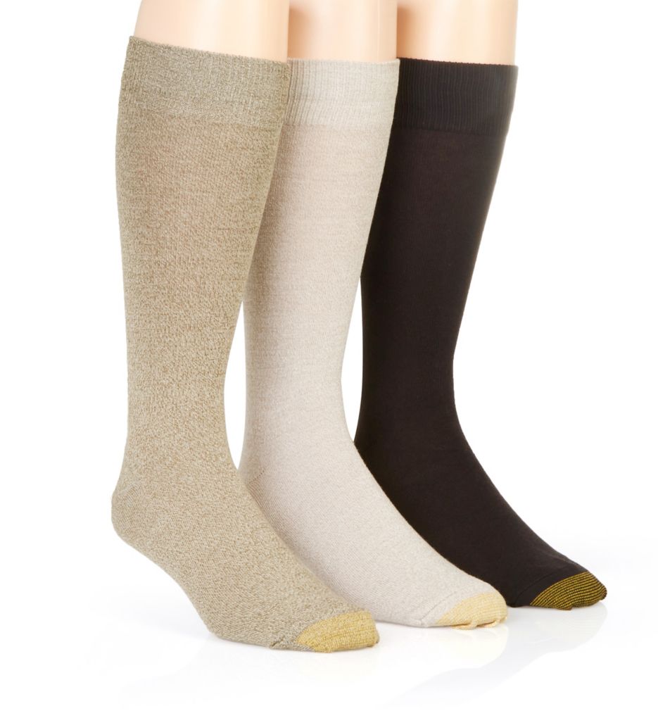 Flat Knit Crew Socks - 3 Pack