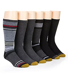 Fashion Sport Crew Socks - 6 Pack