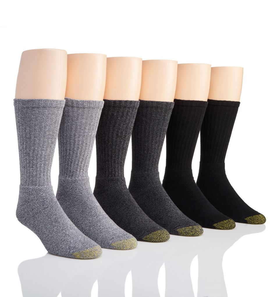 Image of Moisture Control Harrington Crew Sock - 6 Pack