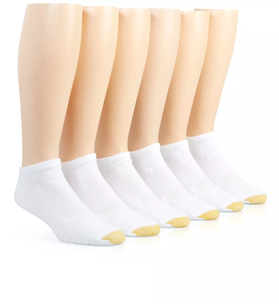 Cushioned Tech No Show Socks - 6 Pack BLK O/S