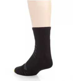 Cushioned Tech Quarter Socks - 6 Pack BLK O/S