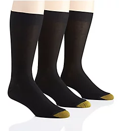 Metropolitan Cotton Crew Dress Socks - 3 Pack BLK O/S