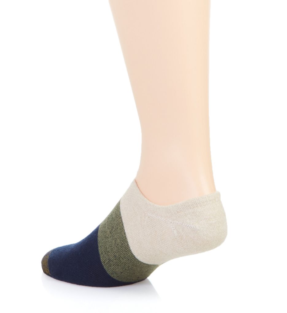 Oxford Color Block Invisible Socks - 3 Pack-bs