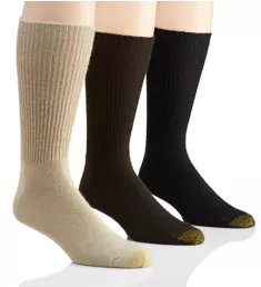 Fluffies 1x1 Rib Crew Socks - 3 Pack