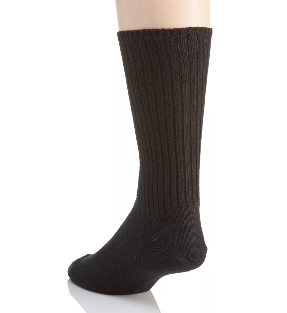 Heritage Cotton Fluffies Crew Socks - 3 Pack BLK O/S