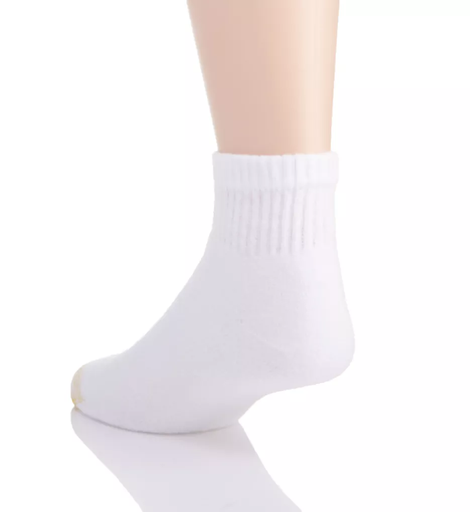 Cushioned Cotton Quarter Socks - 6 Pack BWAss O/S