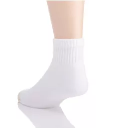 Cushioned Cotton Quarter Socks - 6 Pack BWAss O/S