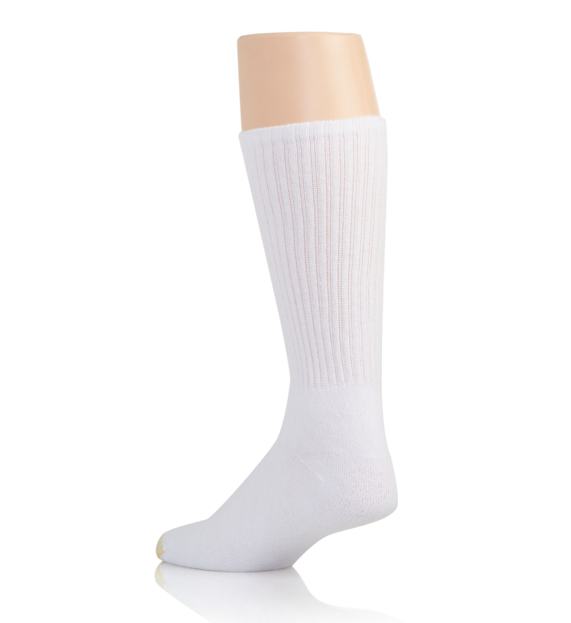 Gold Toe Cushioned Cotton Crew Socks - 8 Pack White O/S  - Image 2