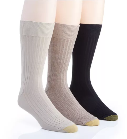 Gold Toe Canterbury Crew Dress Socks - 3 Pack 794S